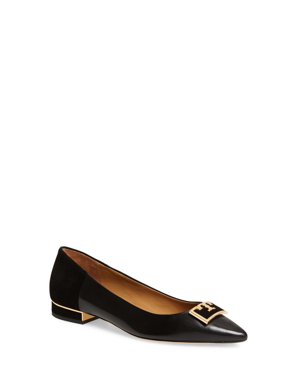 Tory Burch Suede 20 Mm Gigi Pointy Toe Flat in Black - Save 21% - Lyst