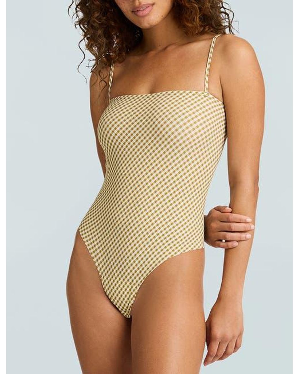 Commando Blue Classic Print Straight Cami Bodysuit
