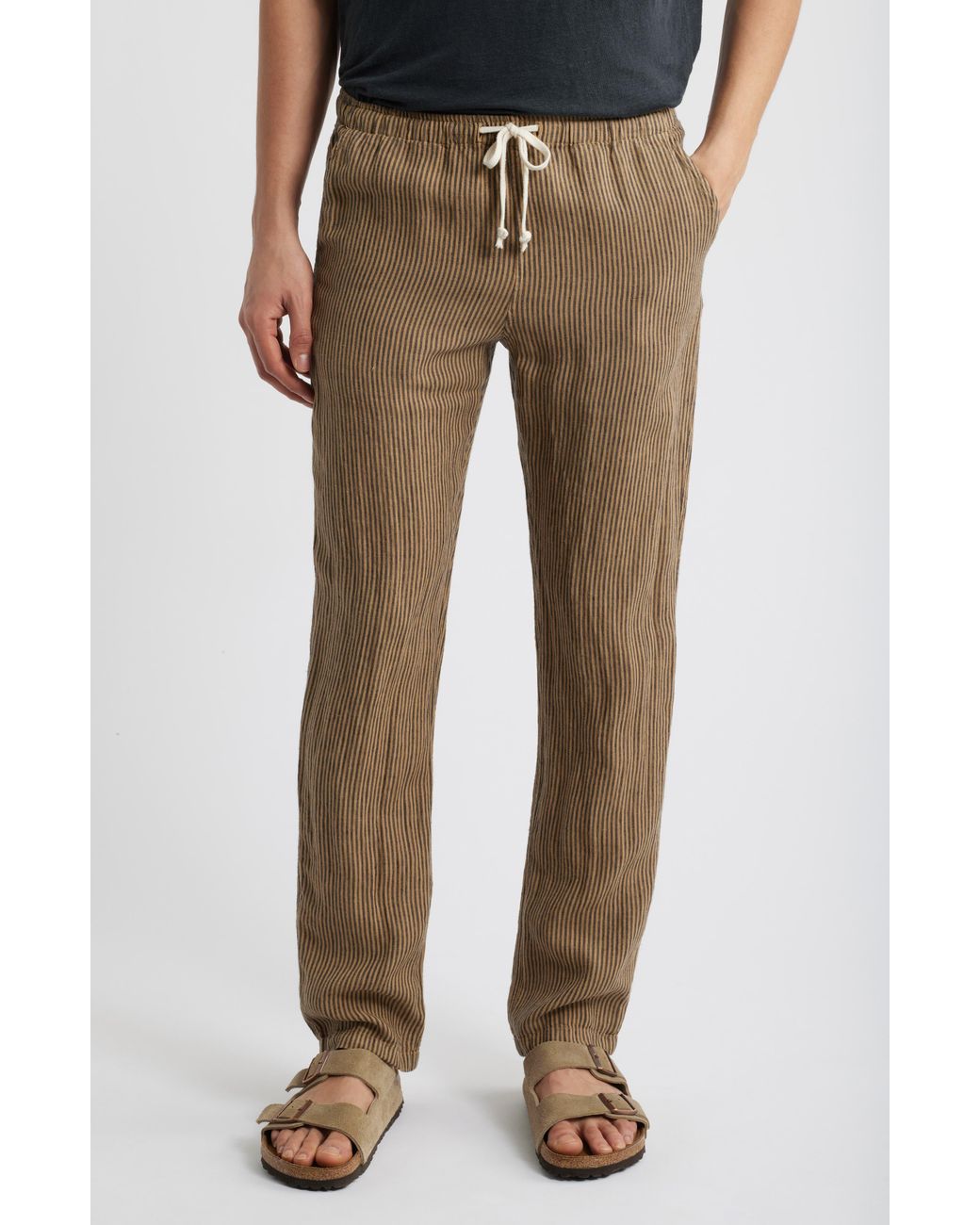 Alex Crane Multicolor Bo Linen Drawstring Pants for men