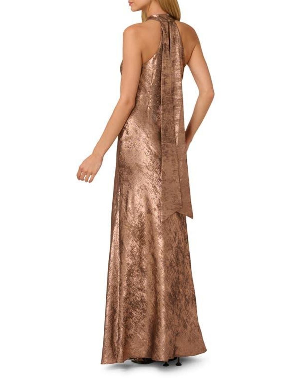 slim fit dress slacks Adrianna Papell AP1E209273 - Long Mesh Sheath Dress main image 0