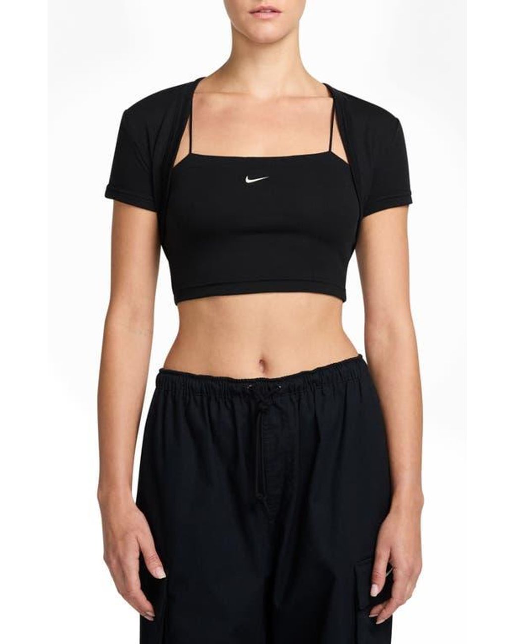 crop top nike set