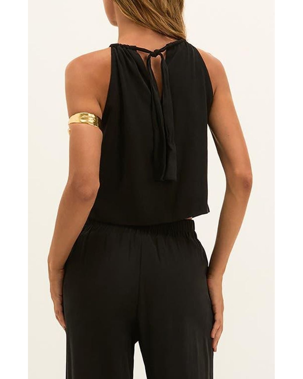 ViX Black Solid Joy Cover-Up Top