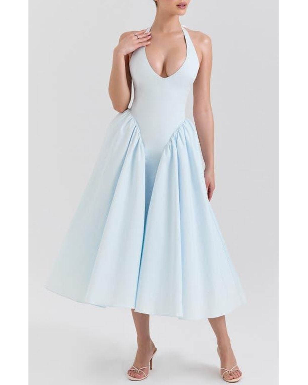 slim fit dress slacks House Of CB BABYDOLL chiffon halter mini dress – CHUUI_Collection