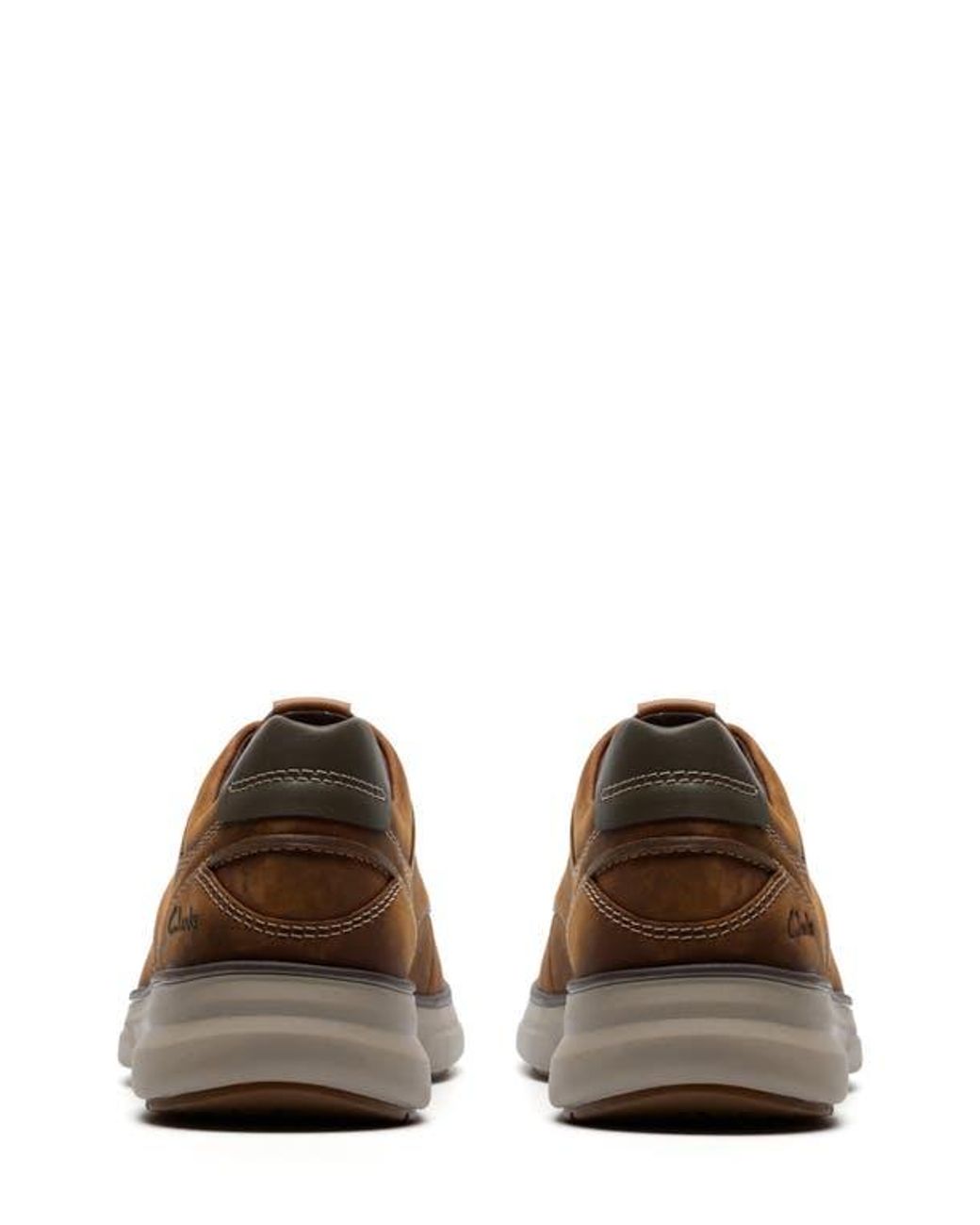 Clarks Brown Mullan Moc Toe Derby for men
