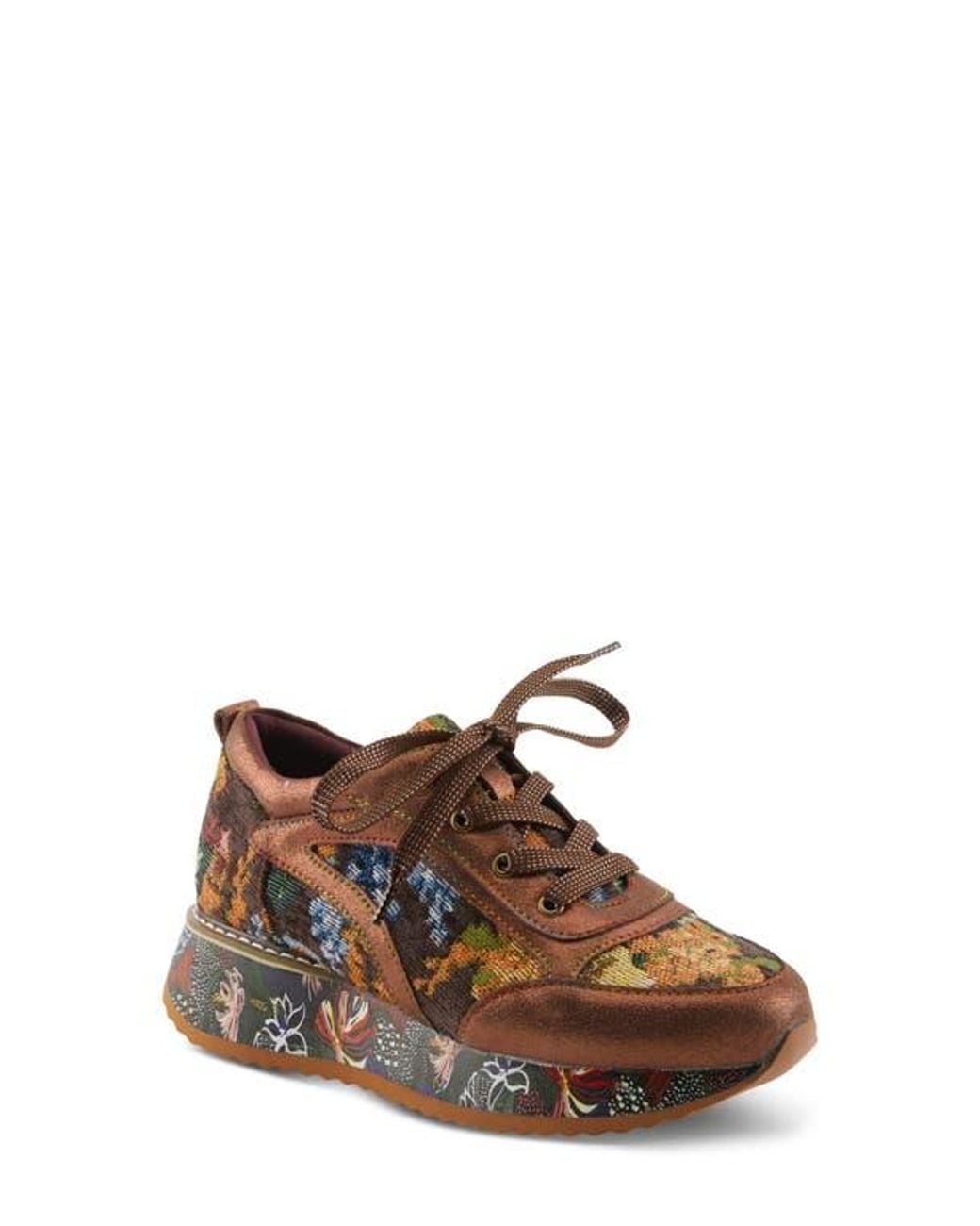 Spring Step Brown Invidia Platform Sneaker