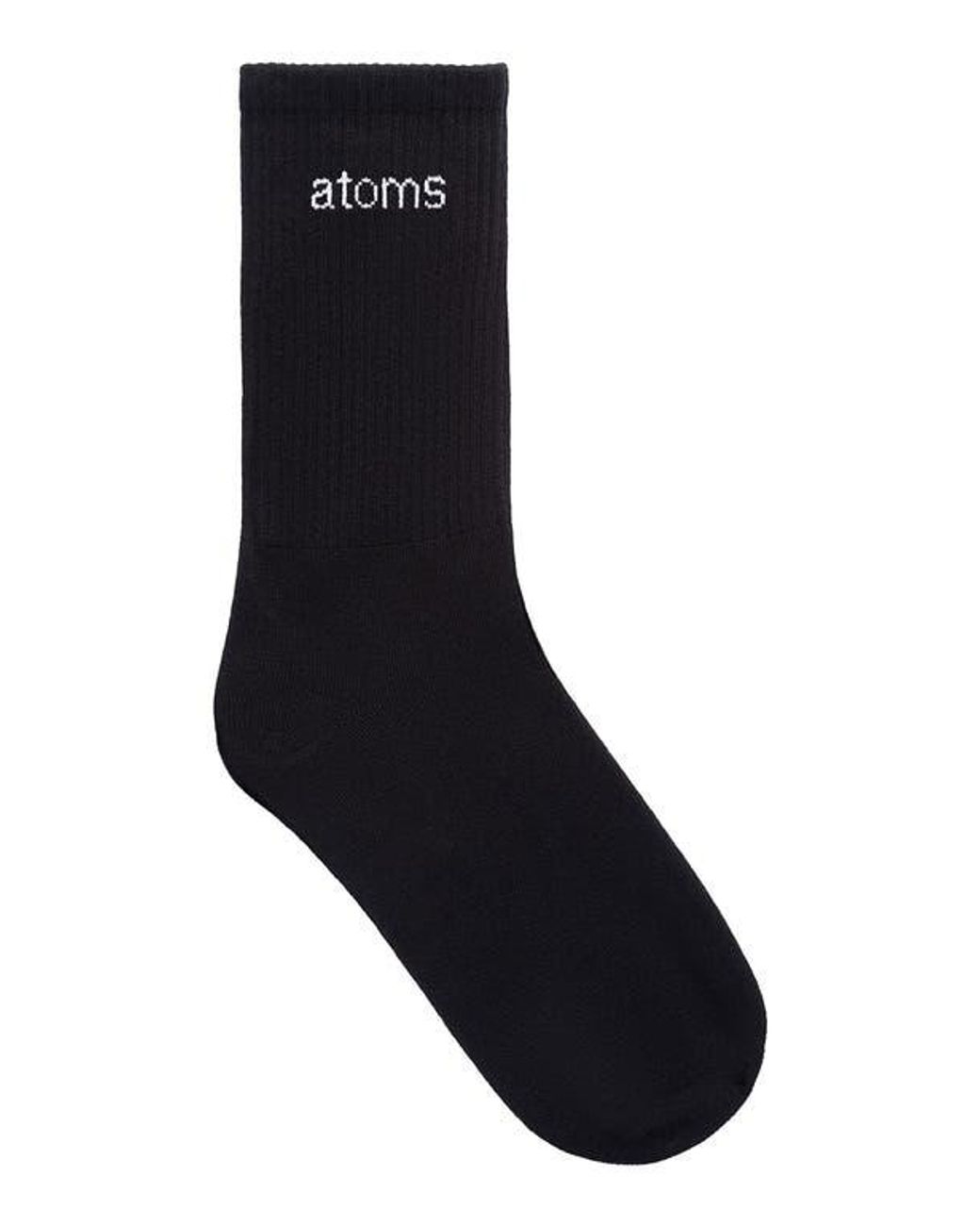 Atom Black Classic Crew Socks