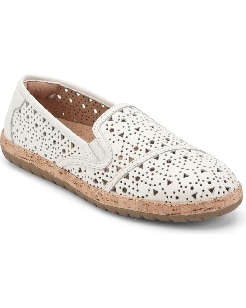 Earth White Tomlyn Perforated Loafer