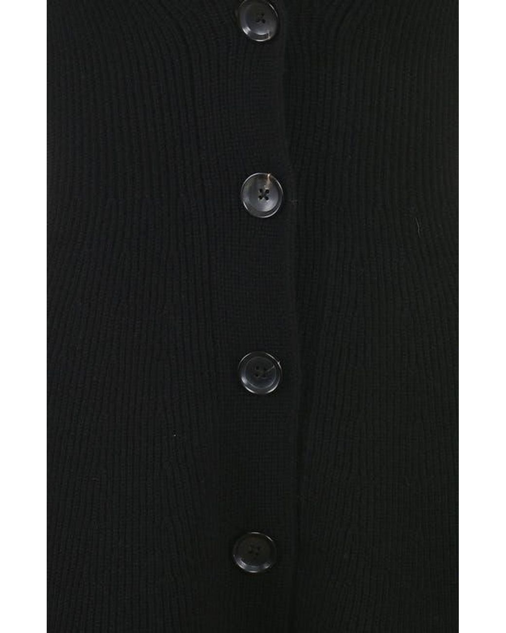 House Of Cb Aubrey Wool Blend Peplum Cardigan in Black | Lyst