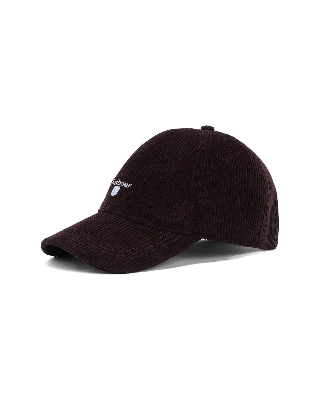 Barbour Black Preston Adjustable Corduroy Baseball Cap for men