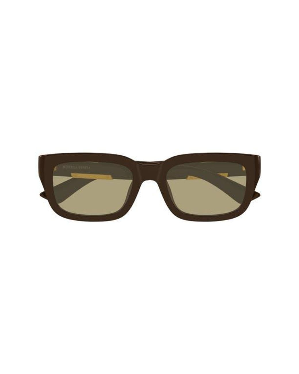 Bottega Veneta Brown 54Mm Rectangular Sunglasses