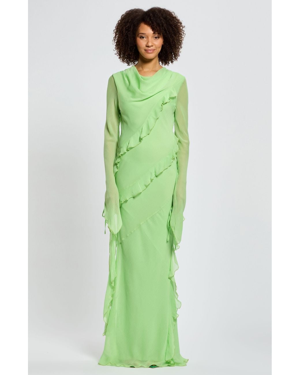 DASKA Green Circe Dress