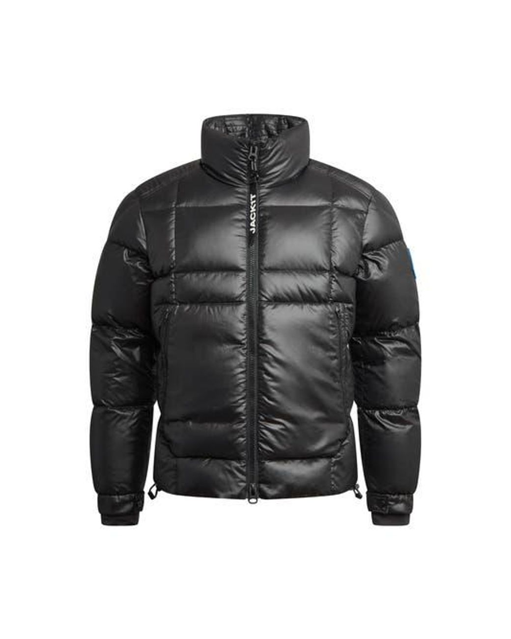 Jacket Gray Ez Boxed Funnel Neck Puffer Jacket for men