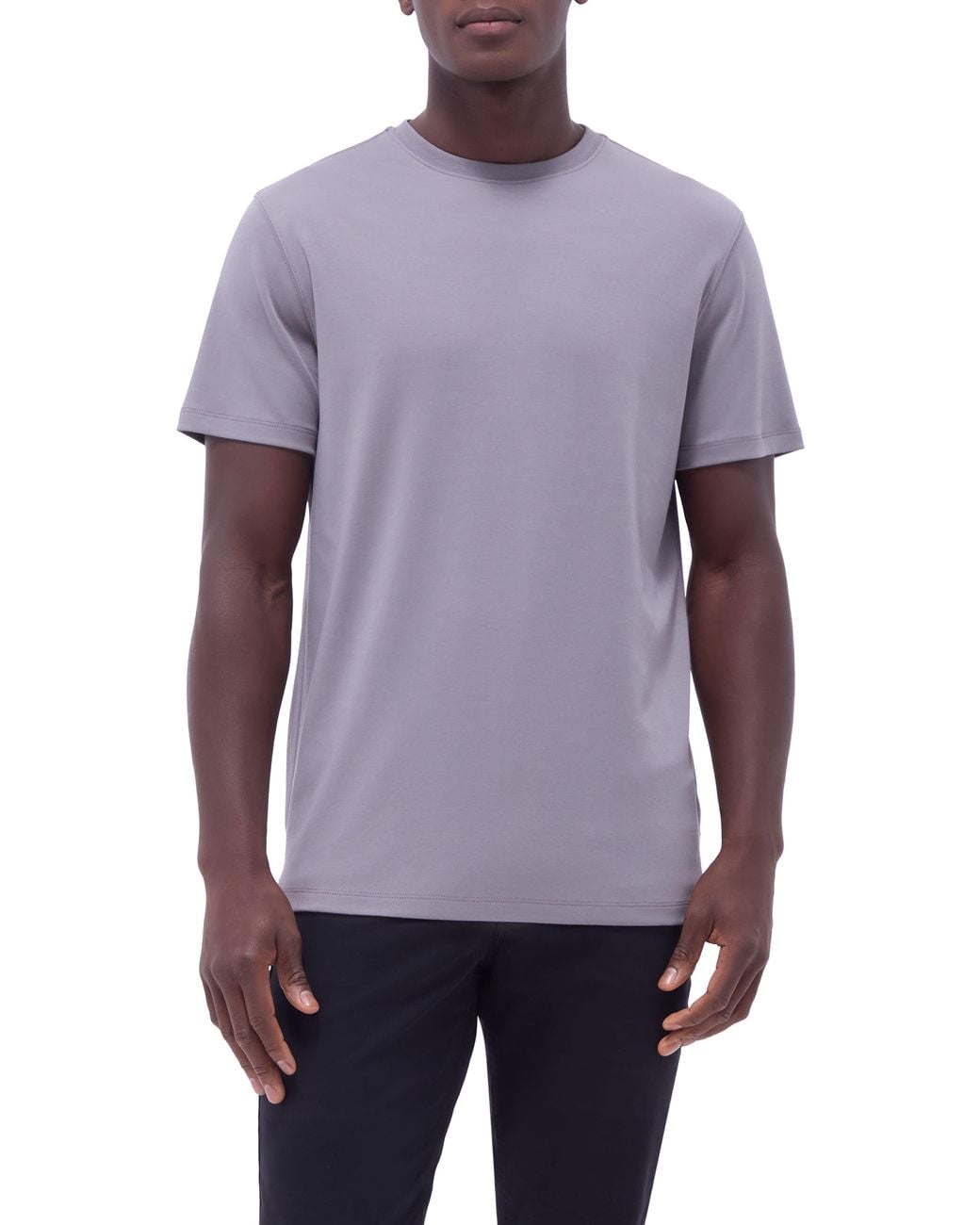 Bugatchi Purple Hank Solid Pima Cotton T-Shirt for men