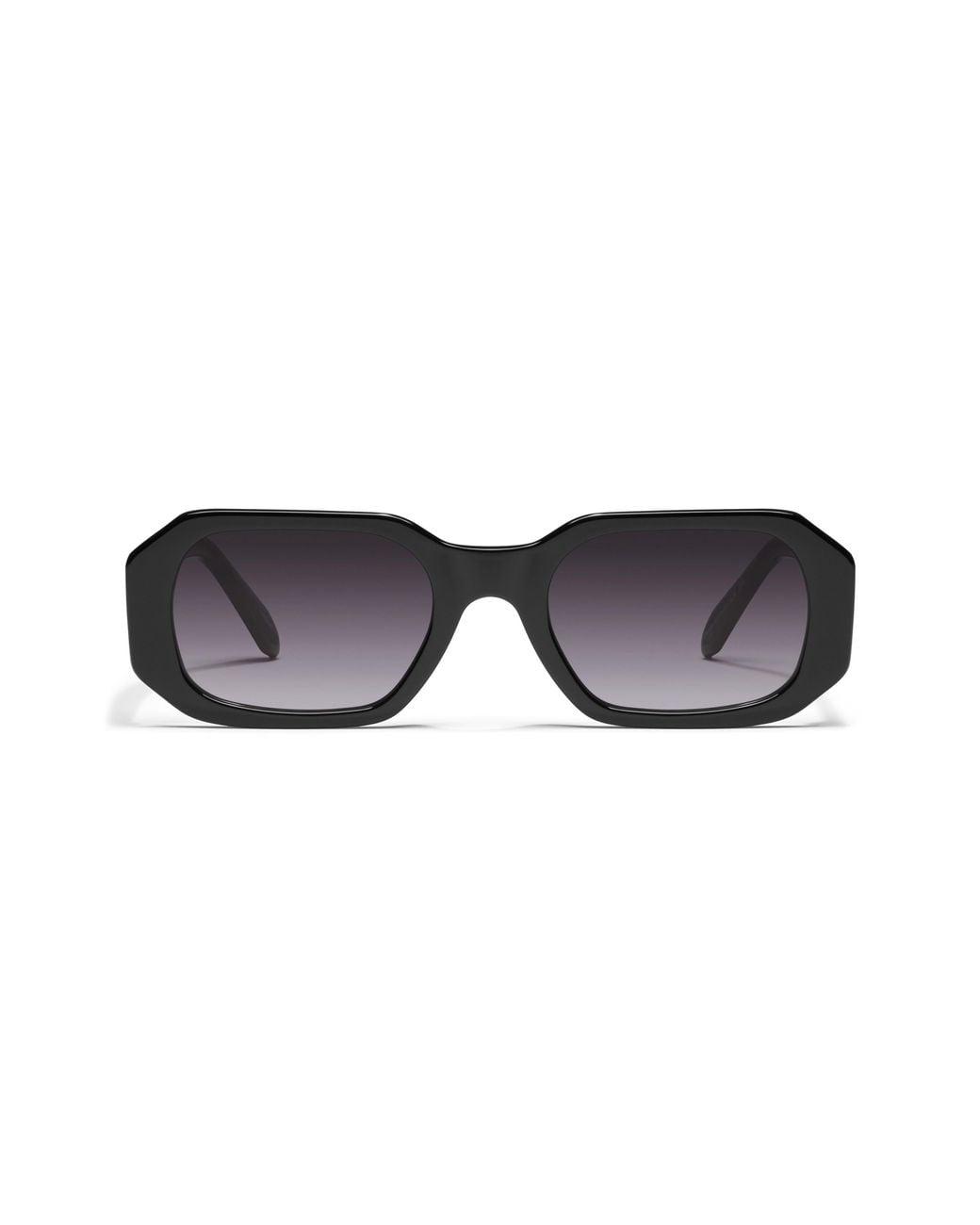 Quay Black Hyped Up 53Mm Square Sunglasses
