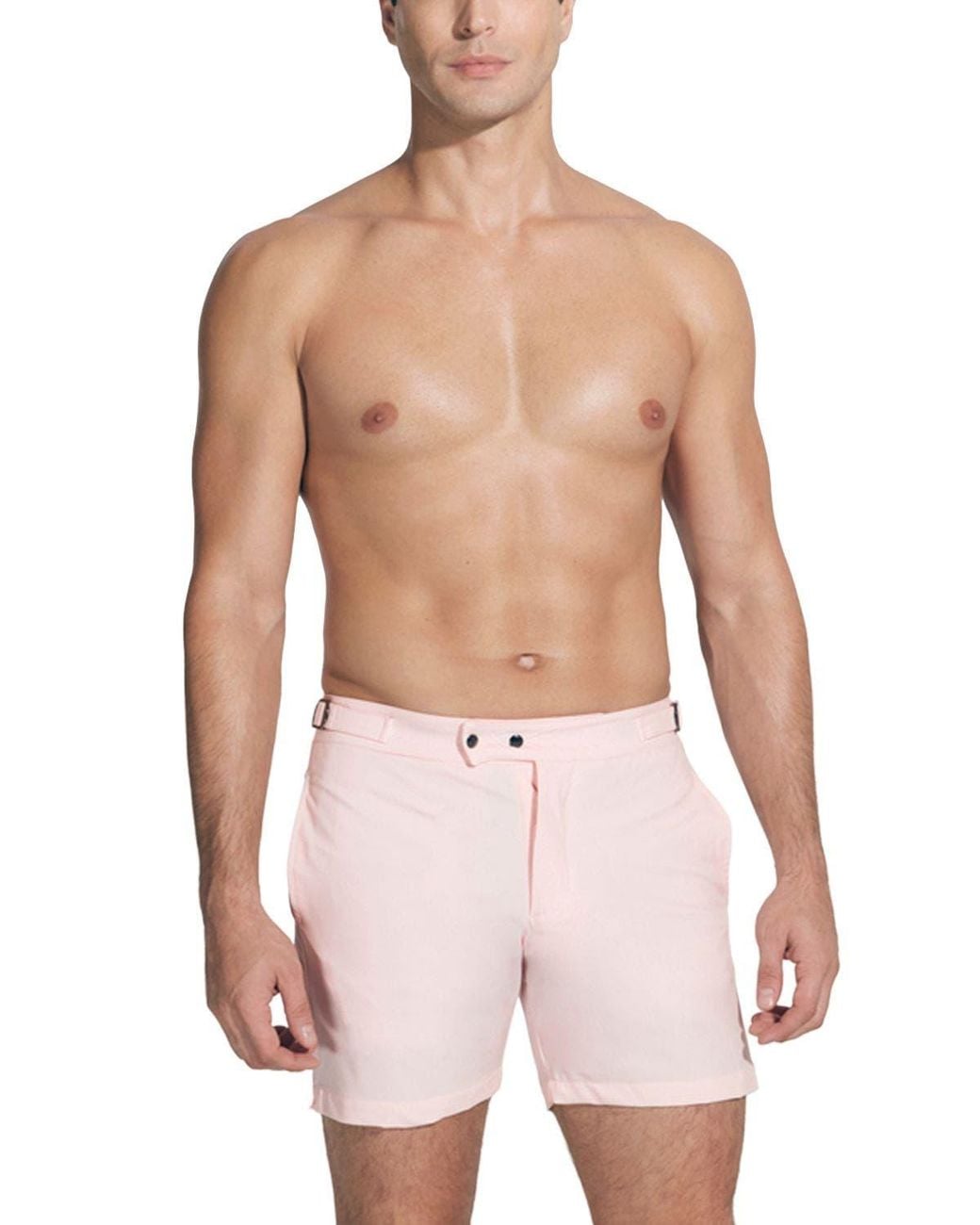Moeva White Jack Bulldog Swim Shorts for men