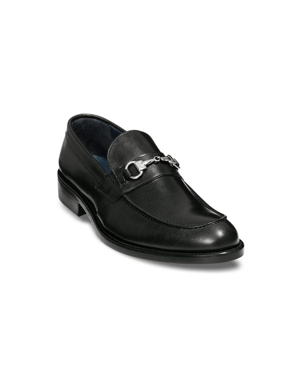 Paul Fredrick Black Archer Bit Loafer for men