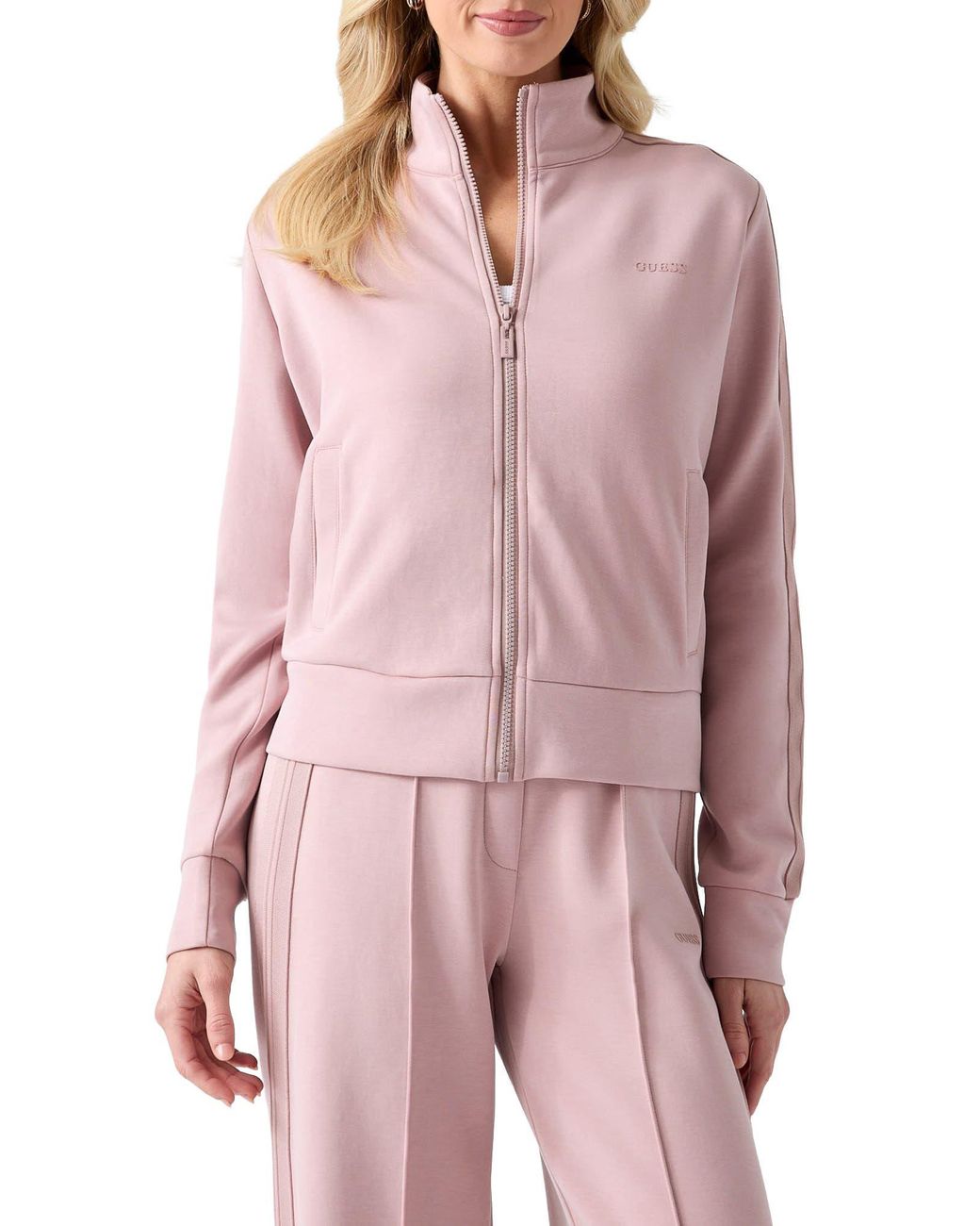 Guess Pink Lyra High Neck Jacket