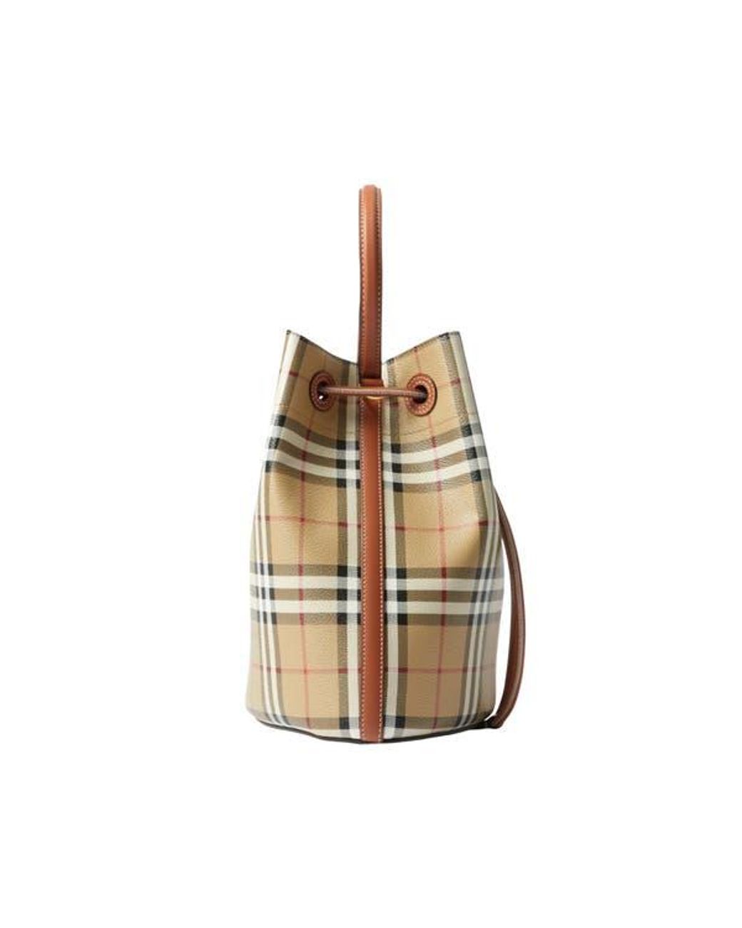 Burberry Brown Small Tb Bucket Bag