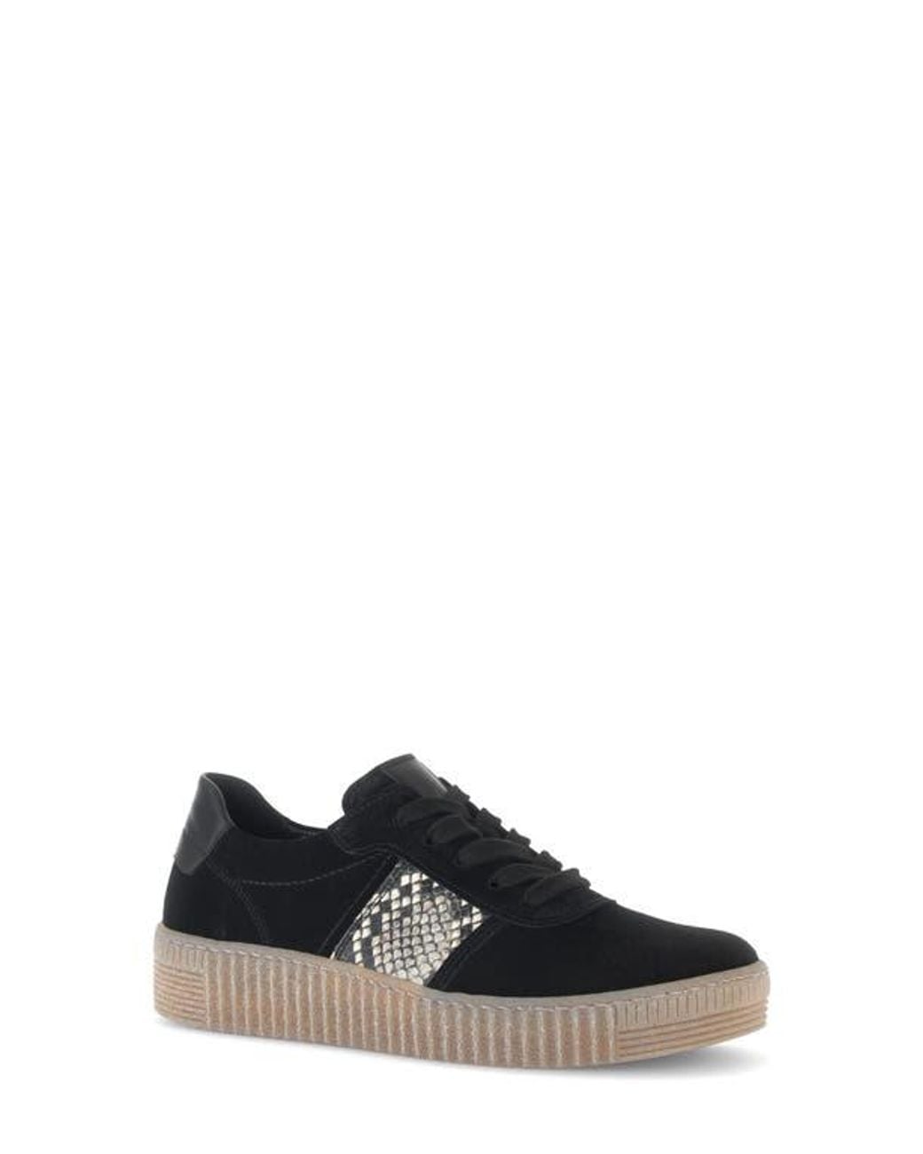 Gabor Black Low Top Sneaker