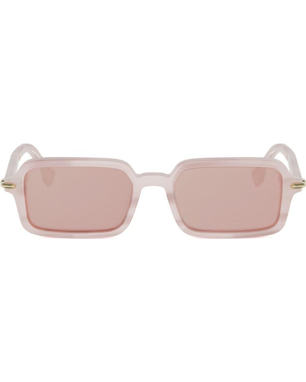 Fendi Pink Selleria Rectangular Sunglasses