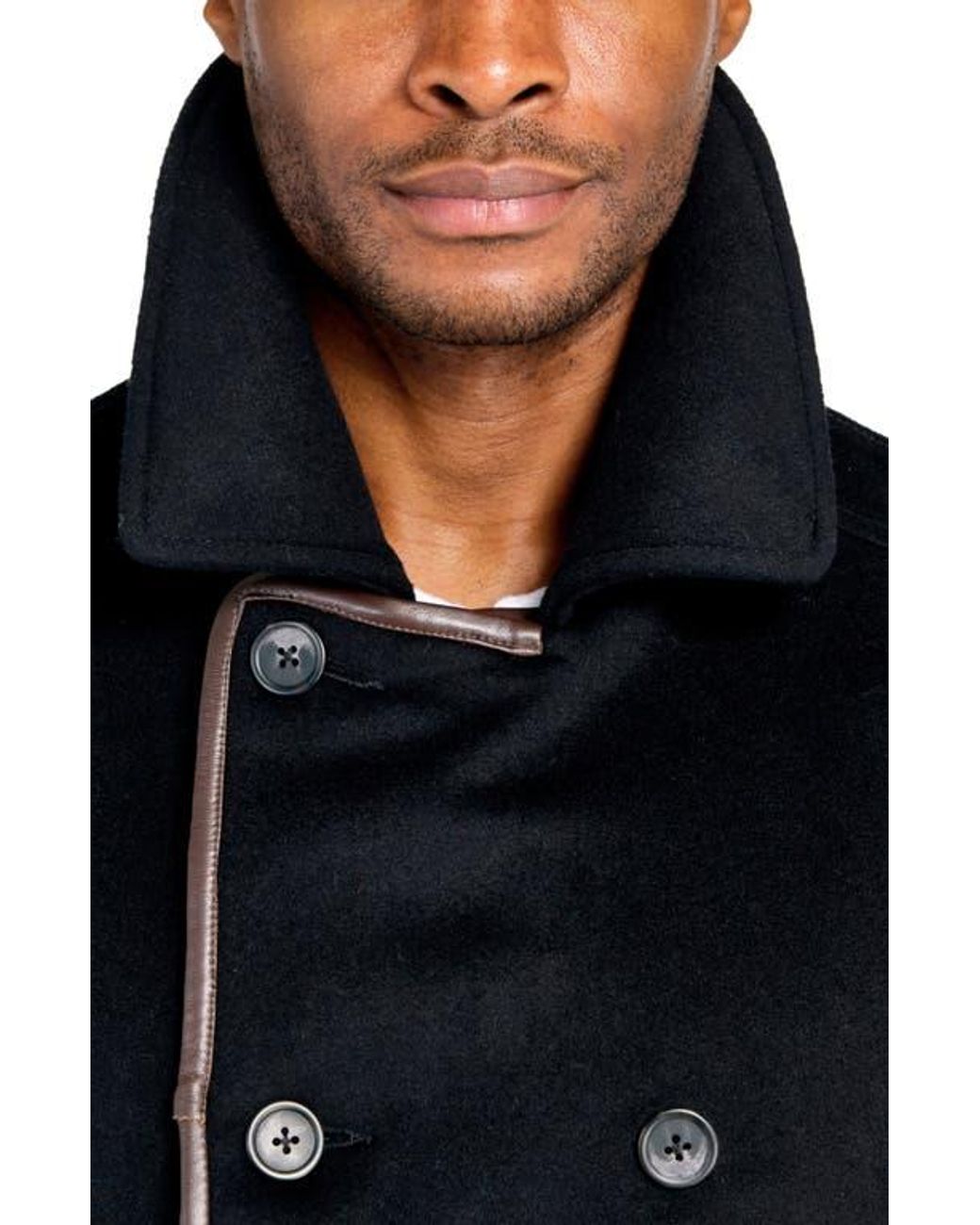 W.r.k. Blue Bern Wool Blend Peacoat for men