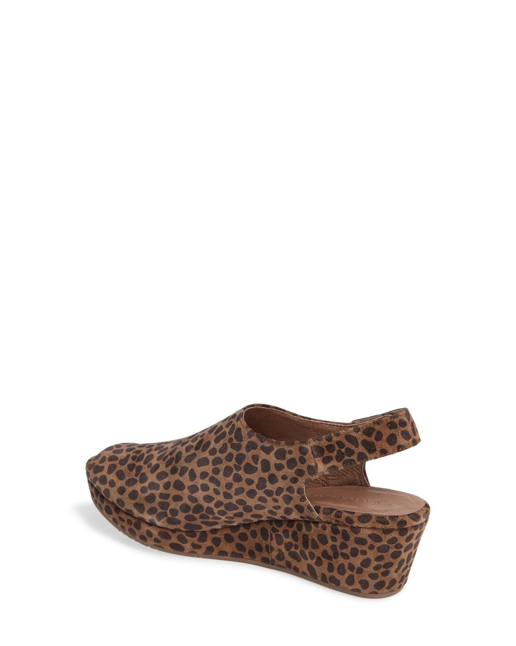 chocolat blu leopard wedge