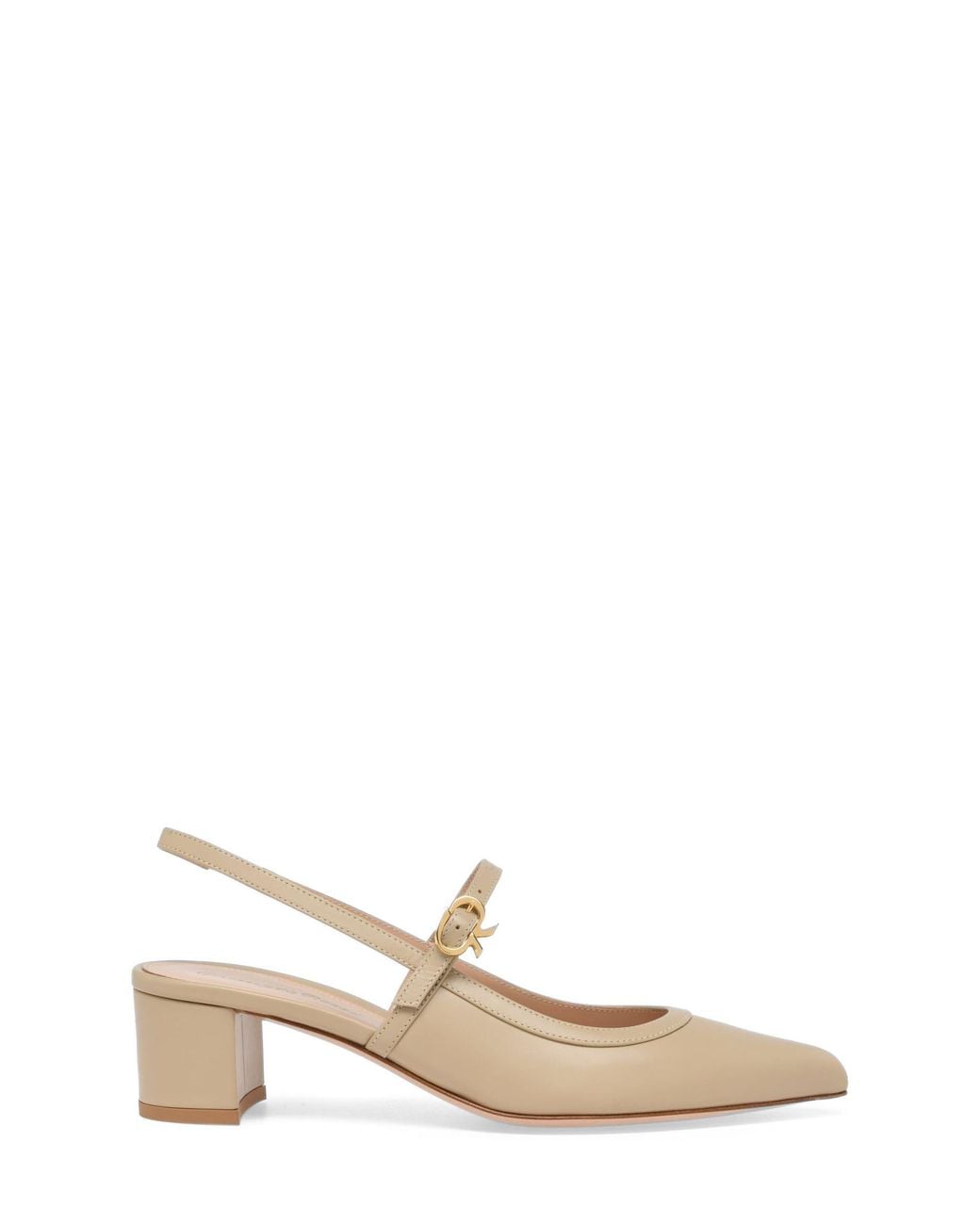 Gianvito Rossi White Allette Pump