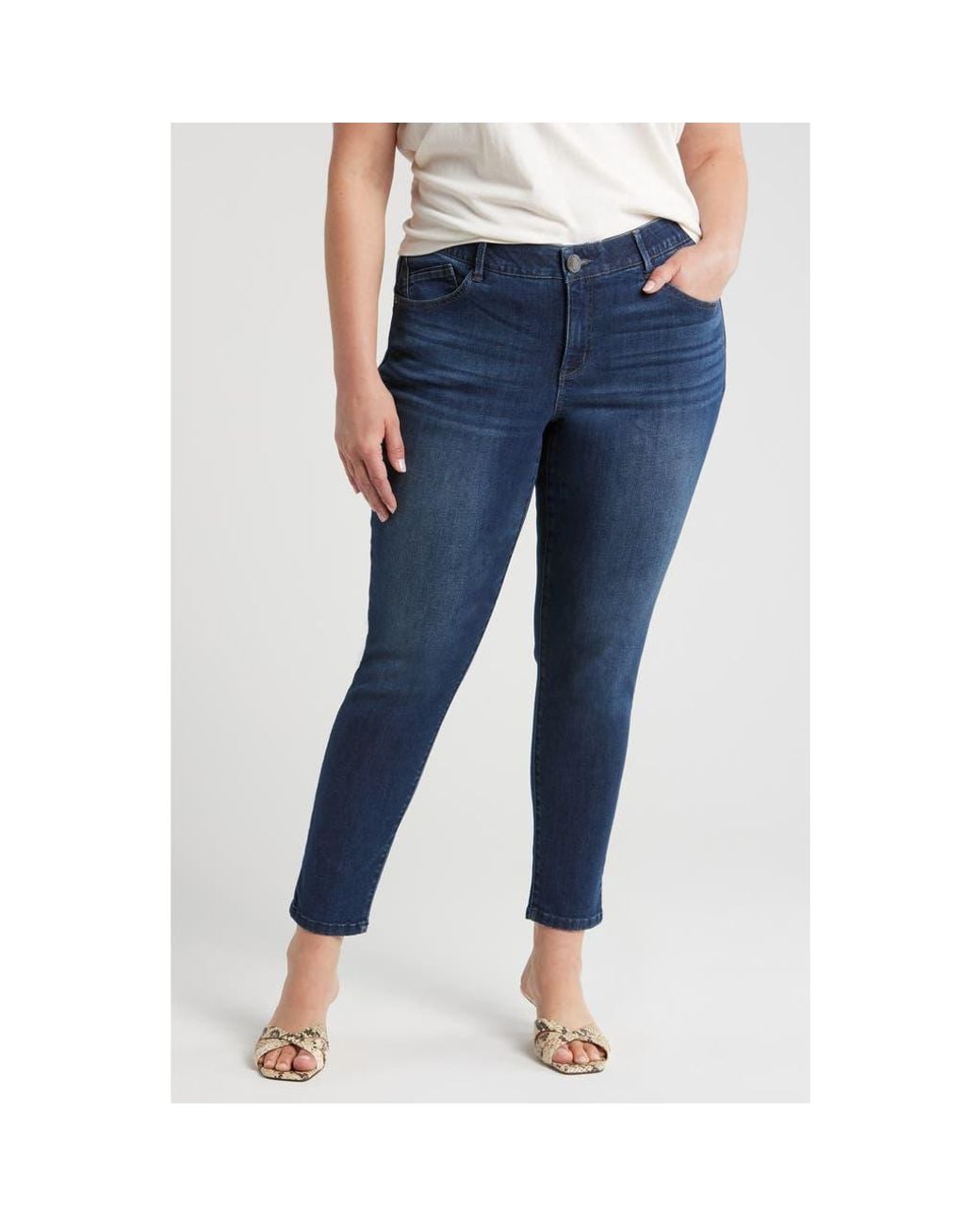 Wit & Wisdom Blue Sophie Stretch Ankle Skinny Jeans