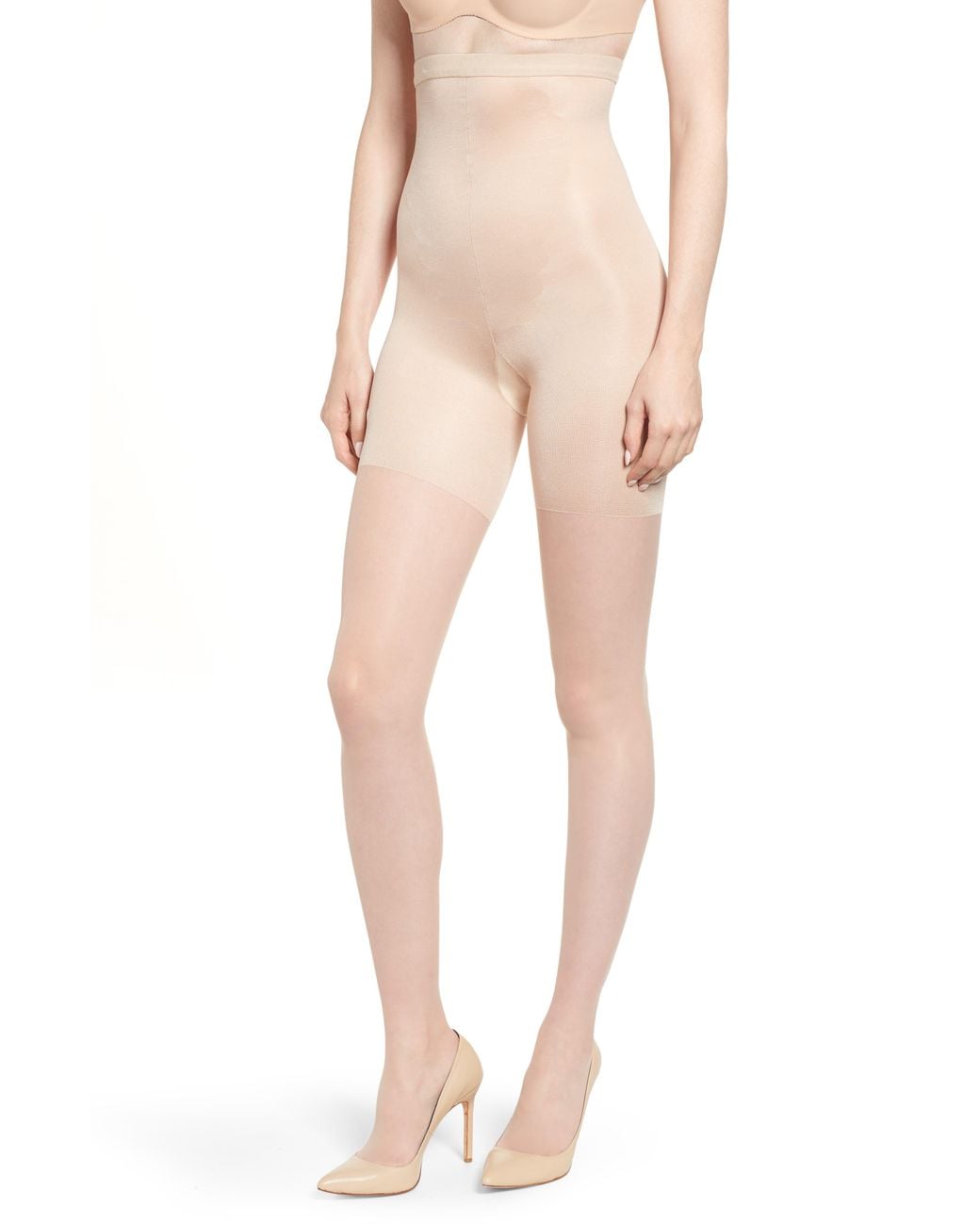 Spanx Natural Spanxshape High-Waisted Mid-Thigh Sheers