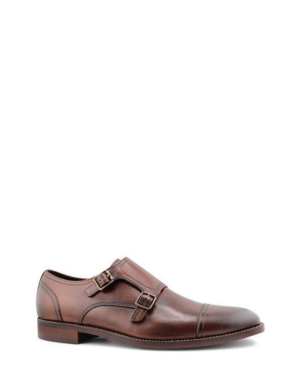 Blake McKay Brown Max Double Monk Strap Shoe for men