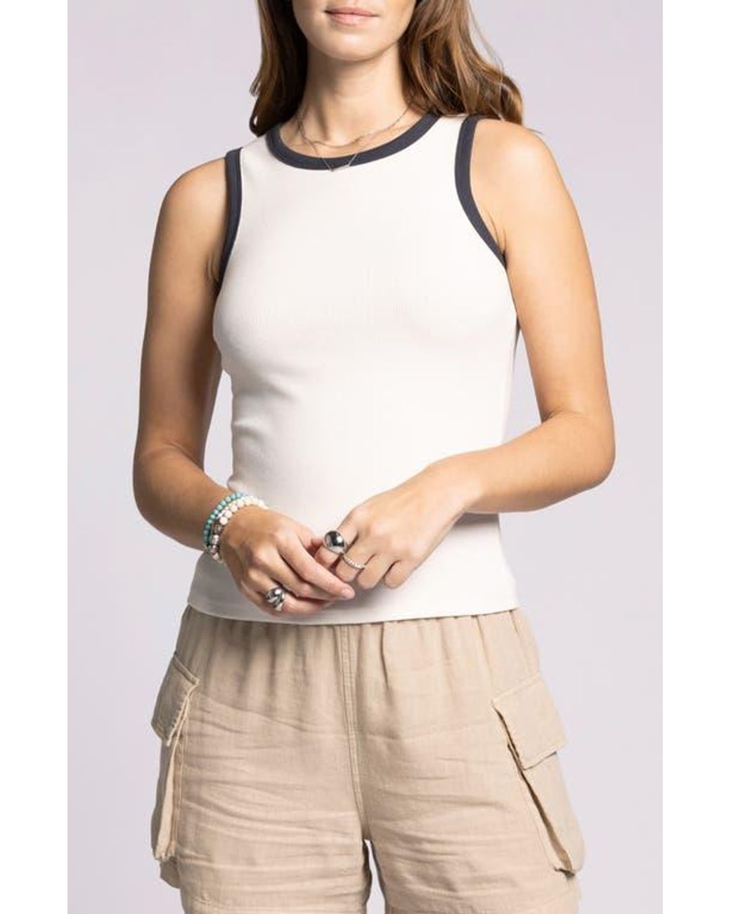 Thread & Supply Natural Eda Contrast Trim Tank