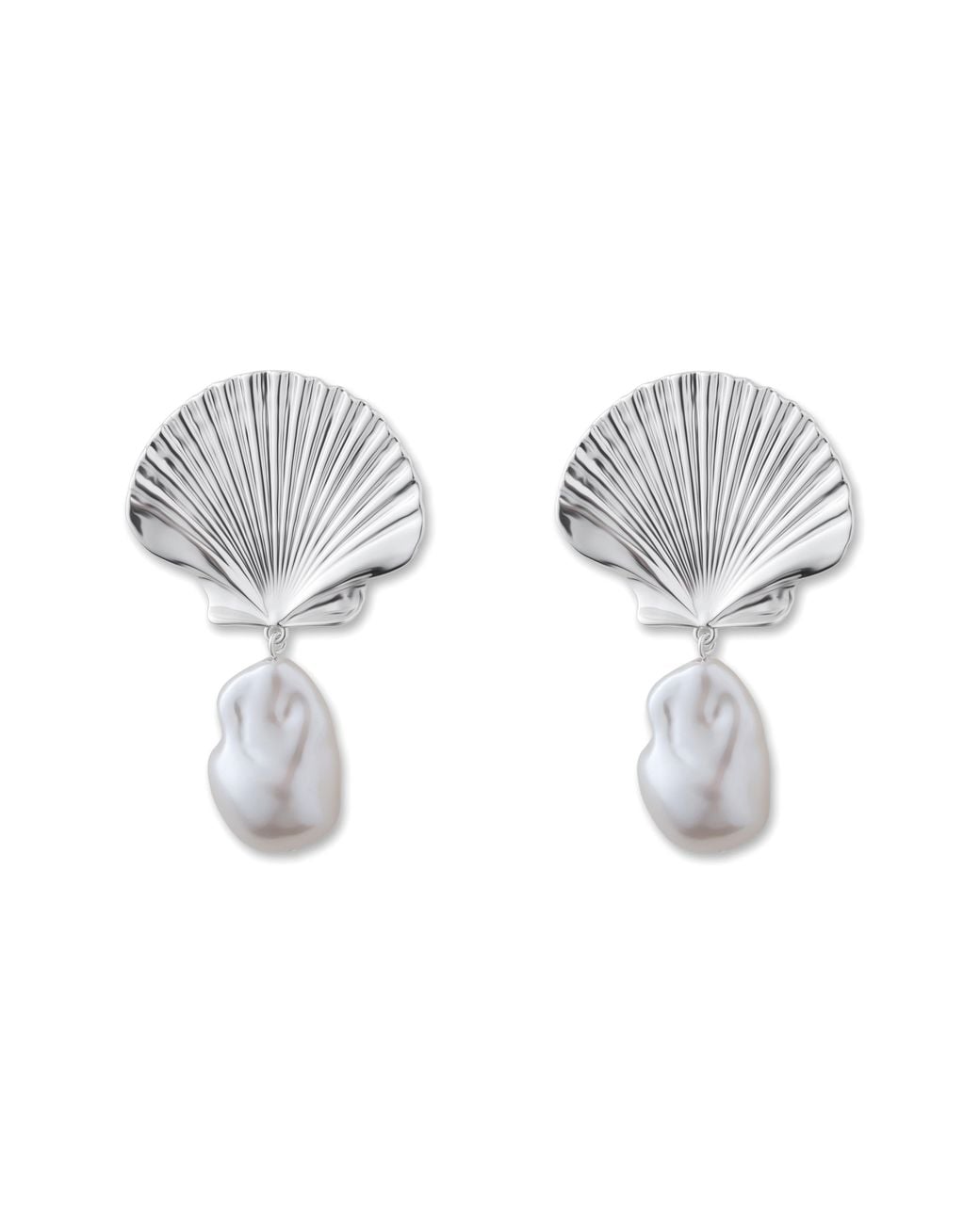 Eliou Multicolor Scallop Earrings