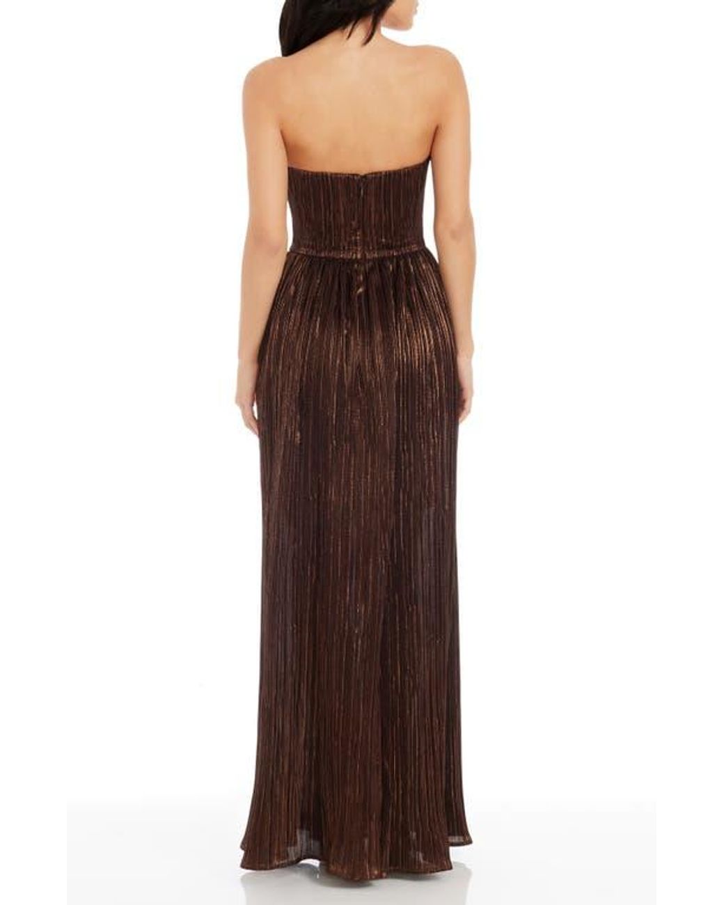 strapless open back dress Dress The Population Audrina – Mia Bella The Label main image 1