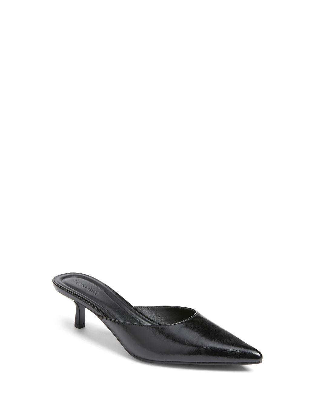 Open Edit Black Carmen Mule Pump