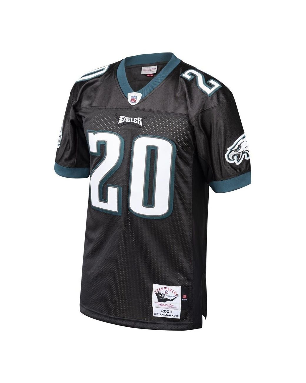 Men's Mitchell & Ness Brian Dawkins Midnight Green Philadelphia Eagles  Retired Player Name & Number Long