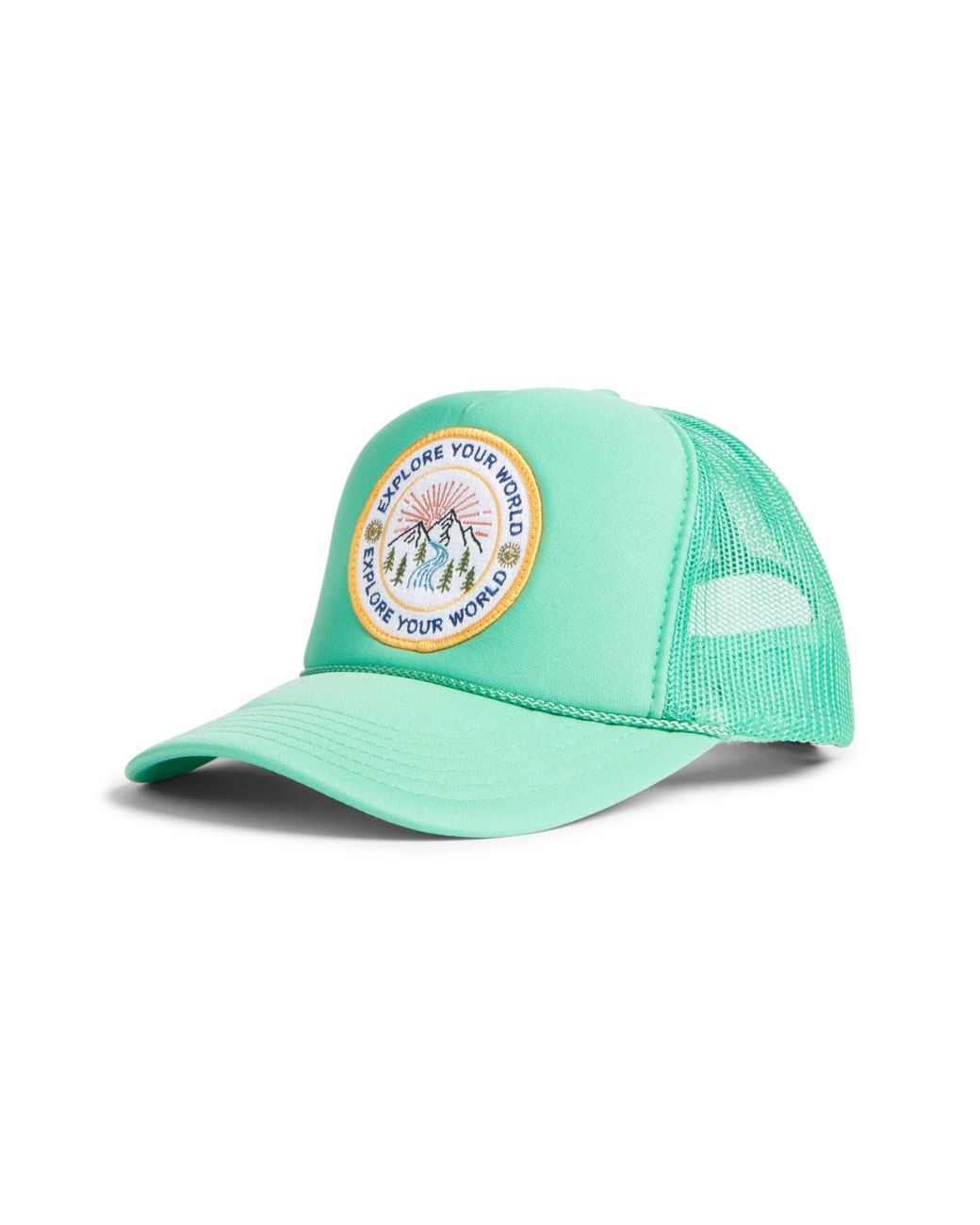 Friday Feelin Green Explore Your World Trucker Hat
