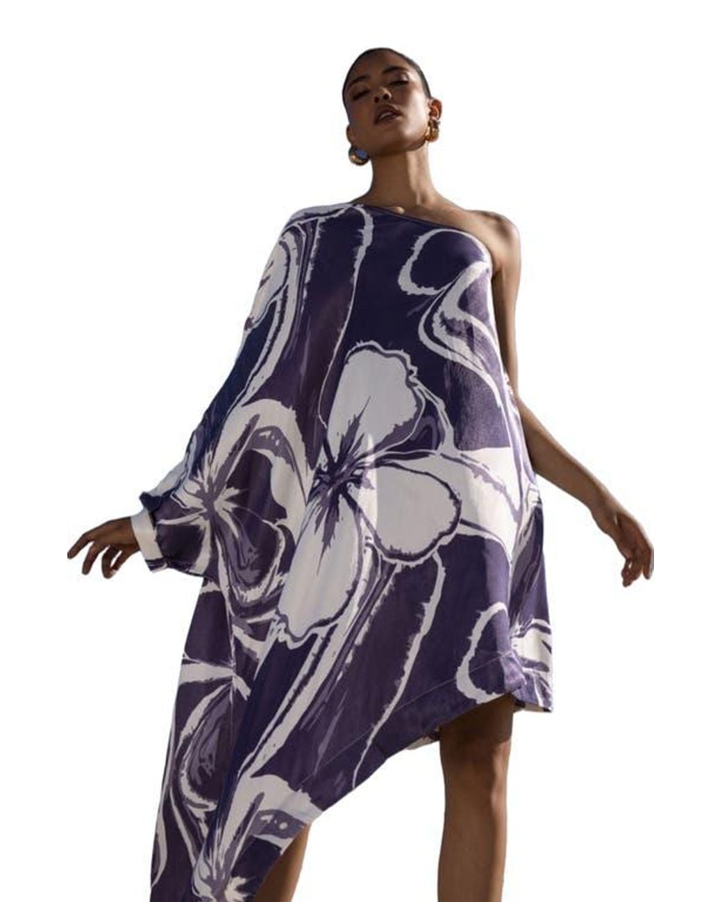diarrablu-mini-satu-dress-in-blue-lyst