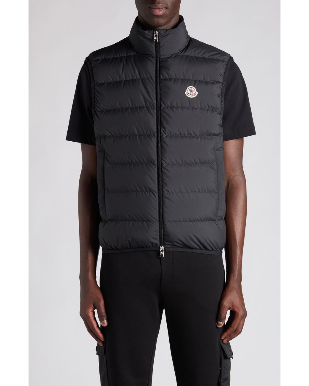 Moncler Black Contrin Down Puffer Vest for men