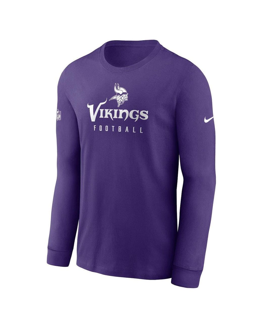 Nike Minnesota Vikings Sideline Performance Long Sleeve T-shirt At ...