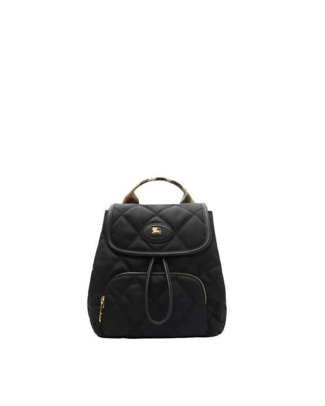 Burberry Black Mini Horseshoe Backpack