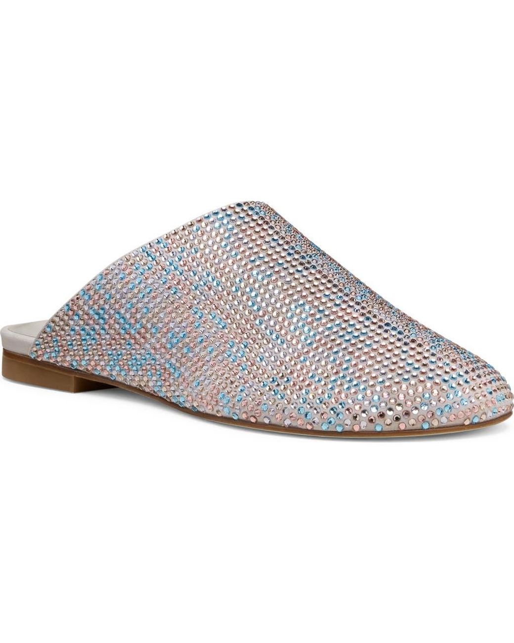 Stuart Weitzman Gray Talia Shine Mule