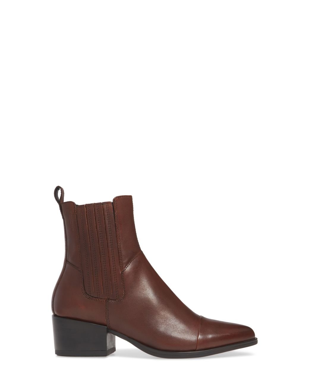 Vagabond Shoemakers Marja Cap Toe Bootie in Brown | Lyst