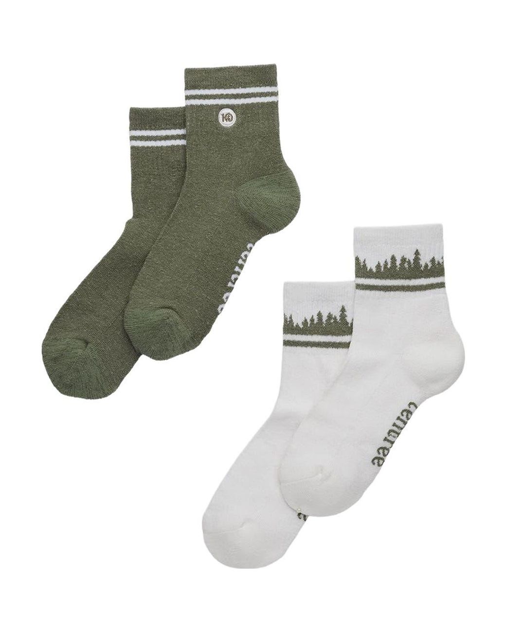 Tentree Green Cortes Socks