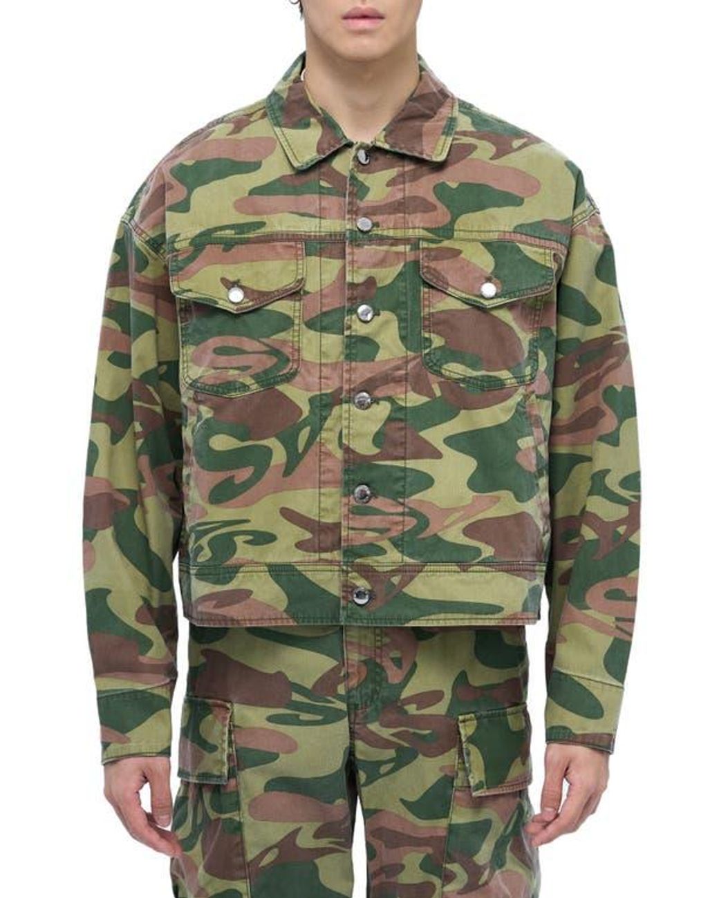 Alpha Style Green Malaga Workwear Jacket for men