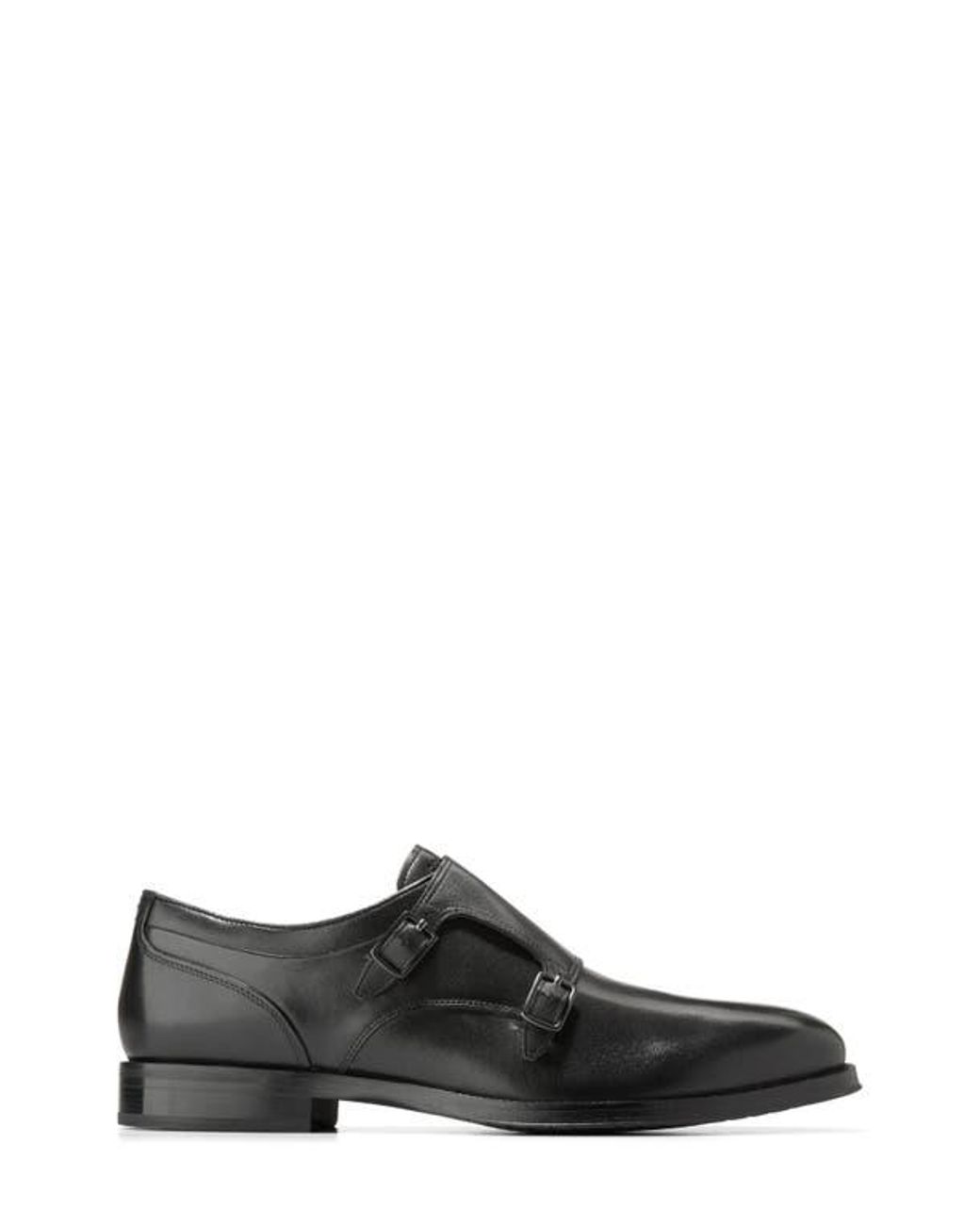 Cole Haan Monk Strap Loafer Mens 9 C03586 Pinch Buckle Fringe Two Tone Black Cole Haan Carnegie Monk Strap Loafer in Black for Men | Lyst main image 3