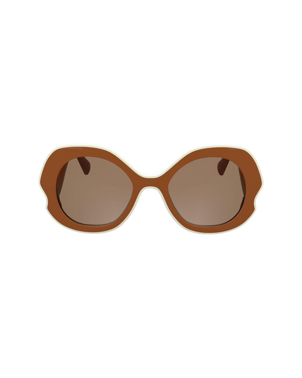 Longchamp Brown 52Mm Oval Sunglasses