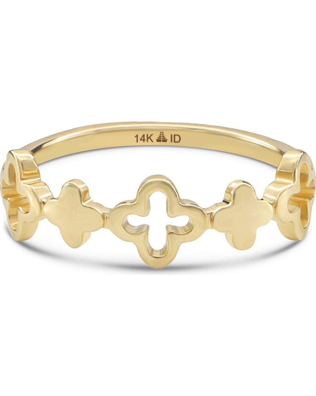 DEVATA Metallic Clover Ring