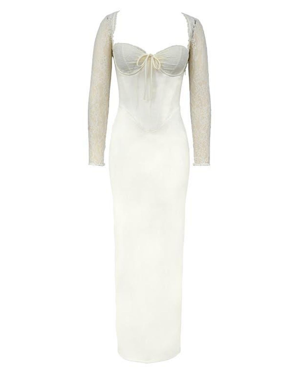 knee length dresses for ladies HOUSE OF CB White Wrap Sleeve Maxi Dress UK S  Reliked