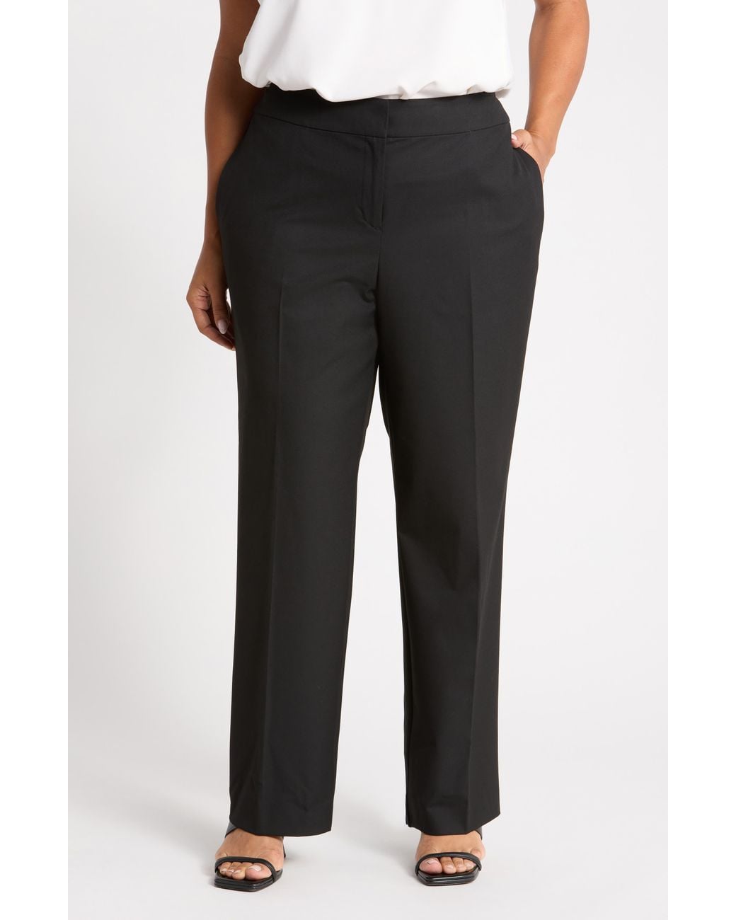 Kasper Black Washable Lily Trousers