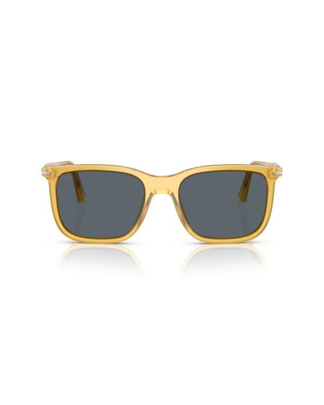 Persol Blue 53Mm Rectangular Sunglasses for men